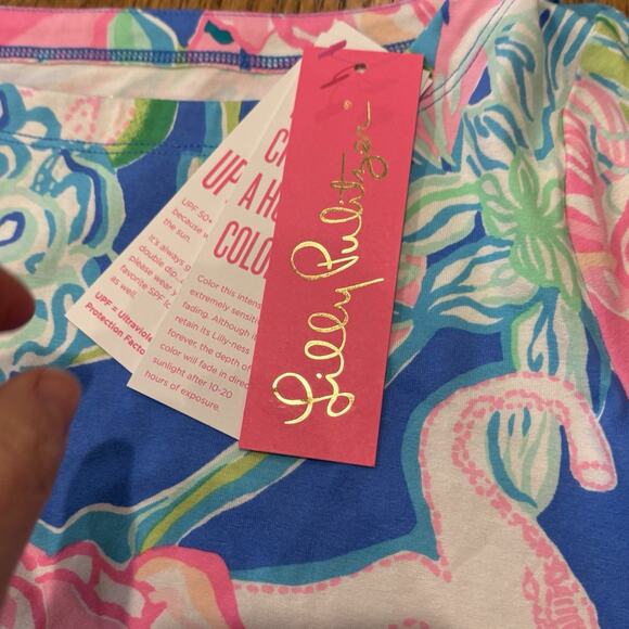 Lilly Pulitzer NEW UPF Mini Sophie Ruffle Dress L 10-12 Peony For Your Thoughts - Picture 7 of 13